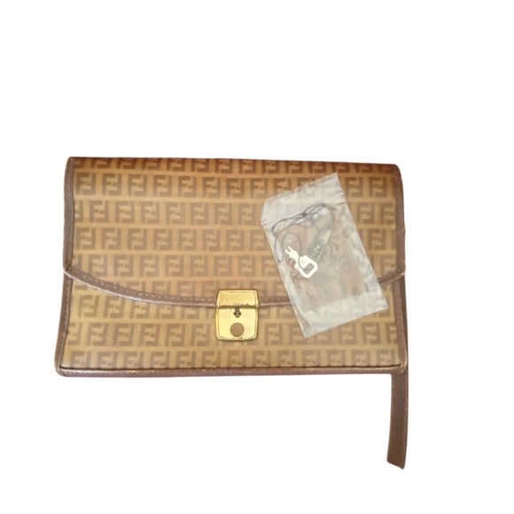 Fendi Handbags - Fendi Brown Clutch Bag